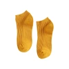 Primavera verano nuevo candy color doble aguja mujer barco calcetines algodón transpirable sudor calcetines mujer stock al por mayor Item Picture